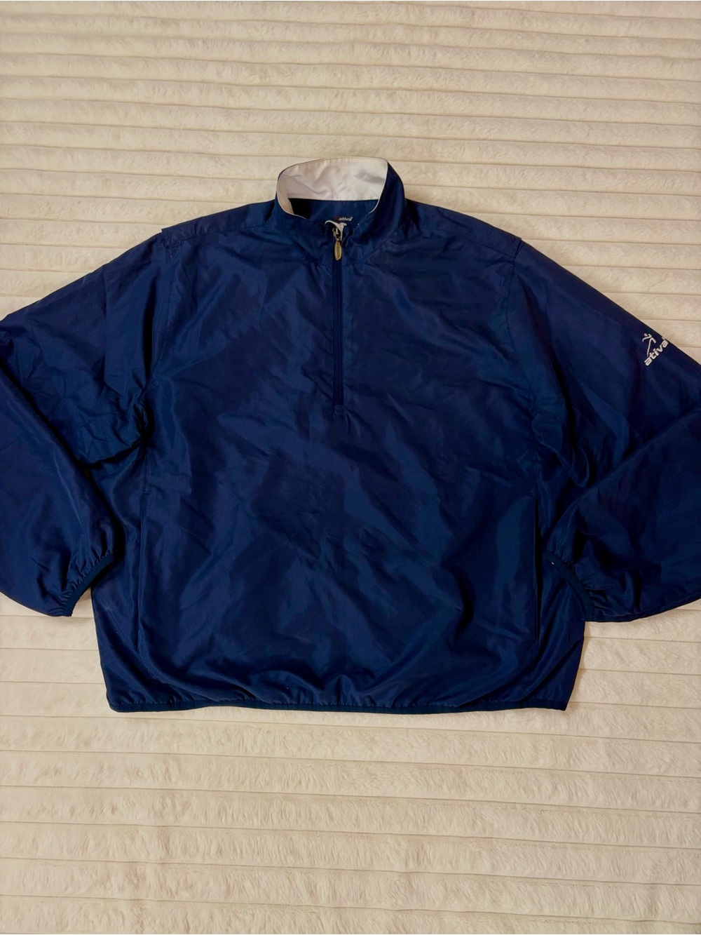 Callaway Men's Navy Half-Zip Windbreaker Ativa Size Large Casual Athletic